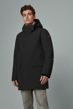 Chamarras Canada Goose Hombre Mexico - Brockton Abrigos Black Label Negros MZ7861345